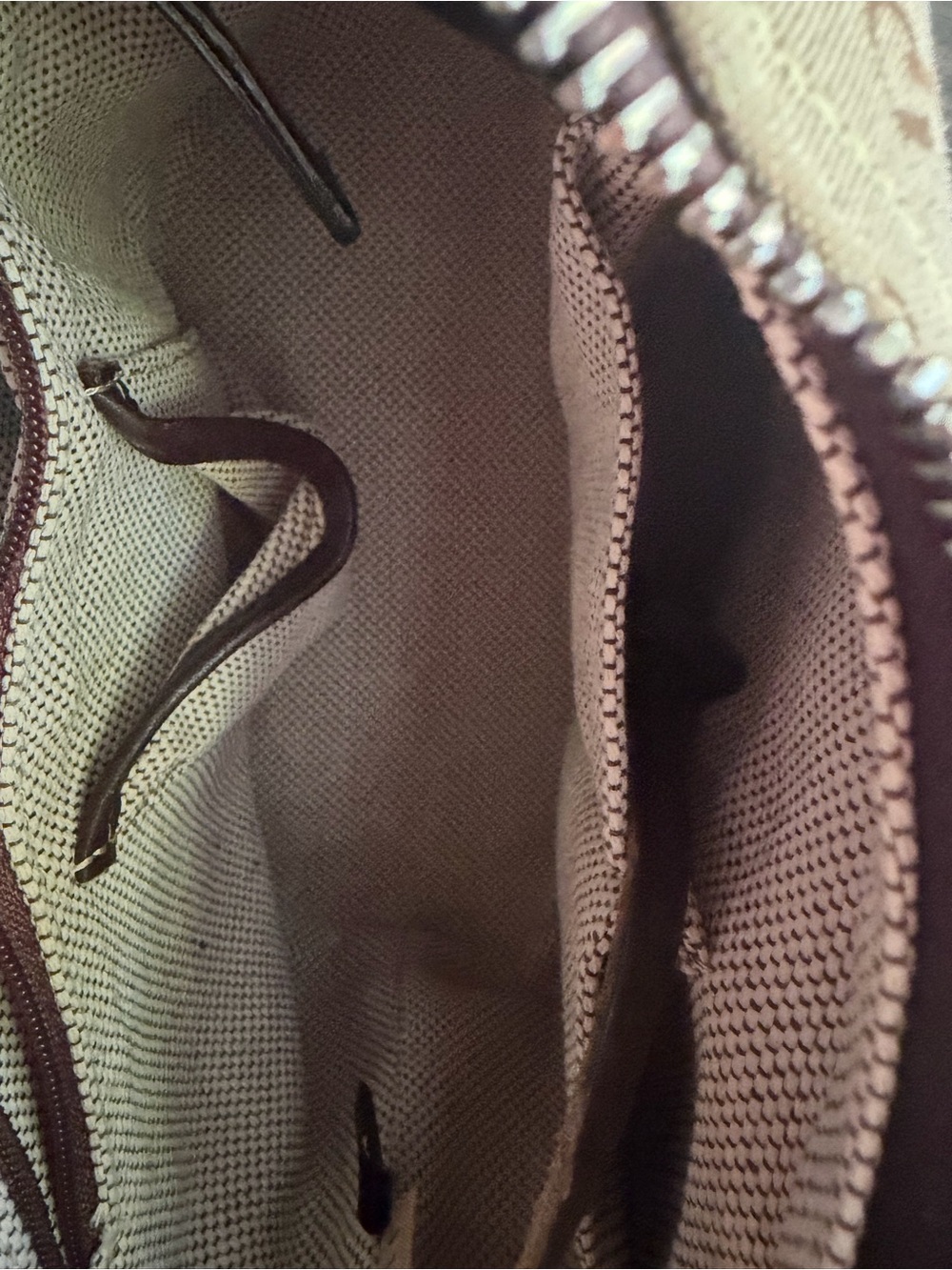 Dooney & Bourke Tan and Brown Monogram Shoulder Bag - Picture 9 of 9